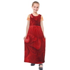 Lachs Kl Rotweissschwarz Kl Kids  Short Sleeve Maxi Dress by 2607694c