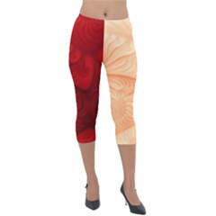 Lachs Kl Rotweissschwarz Kl Lightweight Velour Capri Leggings  by 2607694c