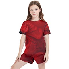 Rotweissschwarz2 Kl Rotweissschwarz Kl Kids  T-shirt And Sports Shorts Set by 2607694c