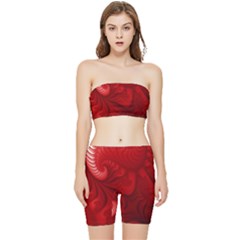 Rotweissschwarz2 Kl Rotweissschwarz Kl Stretch Shorts And Tube Top Set by 2607694c