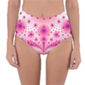 Pattern Reversible High-Waist Bikini Bottoms View1