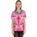 Pattern Women s V-Neck Scrub Top View1