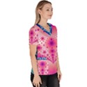 Pattern Women s V-Neck Scrub Top View3