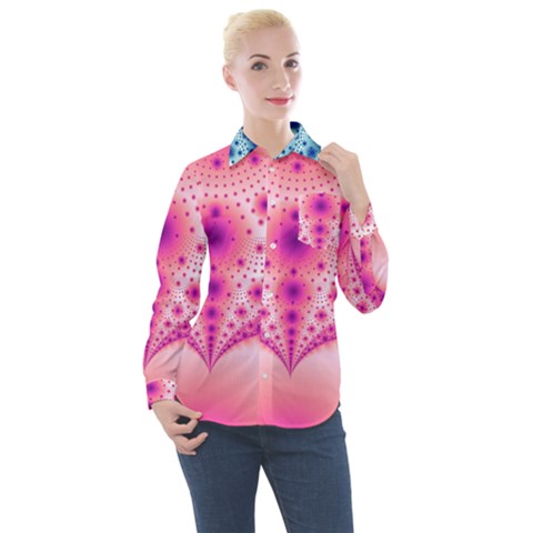 Pattern Women s Long Sleeve Pocket Shirt by 2607694c