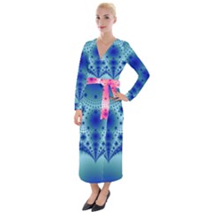 Pattern 2 Velvet Maxi Wrap Dress by 2607694c