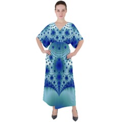 Pattern 2 V-neck Boho Style Maxi Dress by 2607694c