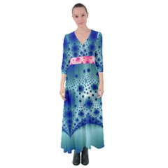 Pattern 2 Button Up Maxi Dress by 2607694c