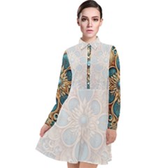 Pattern 1 Muster 7 Long Sleeve Chiffon Shirt Dress by 2607694c