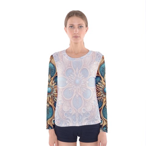 Pattern 1 Muster 7 Women s Long Sleeve T-shirt by 2607694c