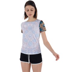 Pattern 1 Muster 7 Back Circle Cutout Sports T-shirt by 2607694c