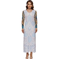 Pattern 1 Muster 7a Long Sleeve Longline Maxi Dress by 2607694c