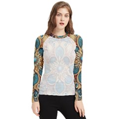 Pattern 1 Muster 7 600dpi 12000 Matt Women s Long Sleeve Rash Guard by 2607694c