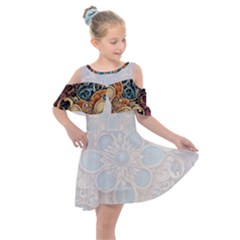 Pattern 1 Muster 7 600dpi 12000 Matt Kids  Shoulder Cutout Chiffon Dress by 2607694c