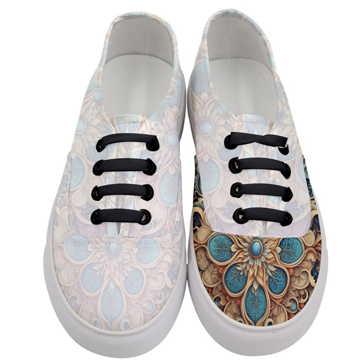 Muster 7 600dpi 12000 Matt Pattern 1 Women s Classic Low Top Sneakers