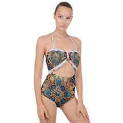 Muster 7 600dpi 12000 Matt Pattern 1 Scallop Top Cut Out Swimsuit by 2607694c