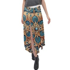 Muster 7 600dpi 12000 Matt Pattern 1 Velour Split Maxi Skirt by 2607694c