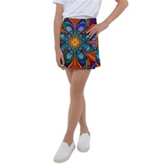 Schwarz Bunt Kids  Tennis Skirt by 2607694c