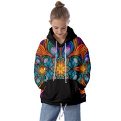 Schwarz Bunt Kids  Oversized Hoodie by 2607694c