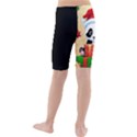 Schwarz Pandaweihnachten300dpi Kids  Mid Length Swim Shorts View2