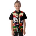 Schwarz Pandaweihnachten300dpi Kids  Short Sleeve Shirt View1