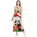 Schwarz Pandaweihnachten300dpi Boho Sleeveless Summer Dress View1