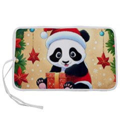 Schwarz Pandaweihnachten300dpi Pen Storage Case (m)