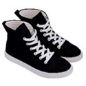 Schwarz pferde muster Men s Hi-Top Skate Sneakers View3