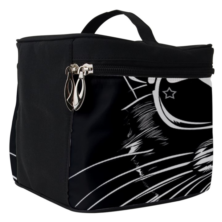 Schwarz katze punk Make Up Travel Bag (Small)