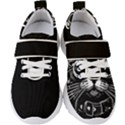 Schwarz katze punk Kids  Velcro Strap Shoes View1