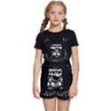 Schwarz katze punk Kids  Short Overalls View1