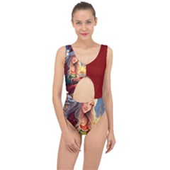 Christmas Greetings Center Cut Out Swimsuit by 2607694c