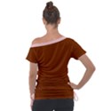 4 Farben Off Shoulder Tie-Up T-Shirt View2