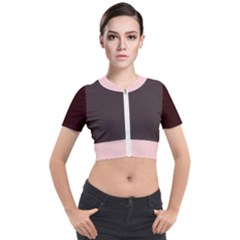 4 Farben Short Sleeve Cropped Jacket