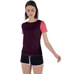 4 Farben 2 Back Circle Cutout Sports T-shirt by 2607694c