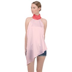 4 Farben  Halter Asymmetric Satin Top by 2607694c