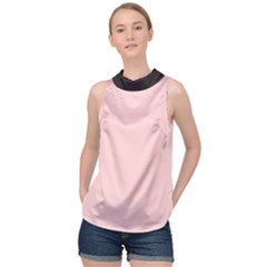 3 Farben High Neck Satin Top by 2607694c