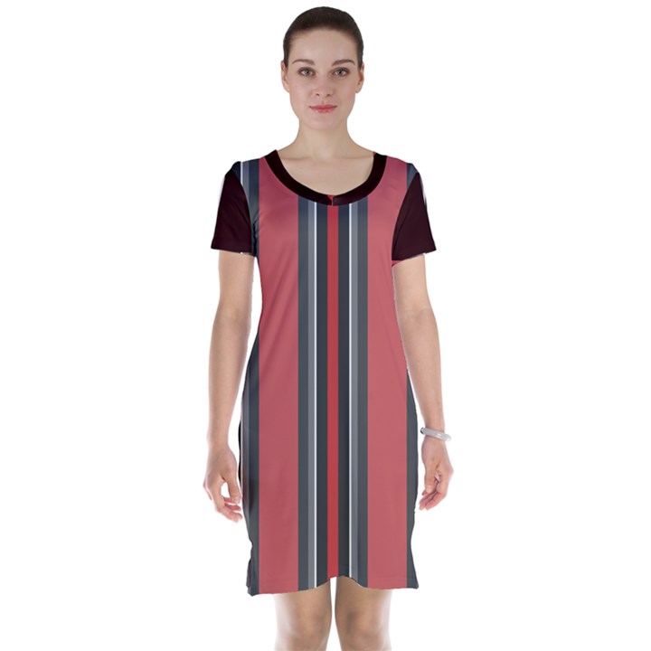 Streifen Short Sleeve Nightdress