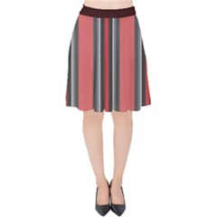 Streifen Velvet High Waist Skirt by 2607694c