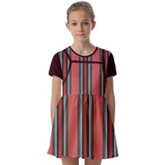 Streifen Kids  Short Sleeve Pinafore Style Dress by 2607694c