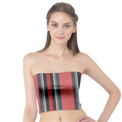 Rosa Grau Streifen Tube Top by 2607694c