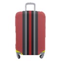 Rosa Grau Streifen Luggage Cover (Small) View1