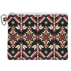 Vector Illustration Of Ukrainian Folk Seamless Pattern Ethnic Ornament Border Element Traditional Canvas Cosmetic Bag (xxl) by Bedest