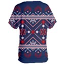 Ukrainian Folk Seamless Pattern Ornament Art Women s Oversized T-Shirt View2