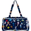 Big Set Cute Astronauts Space Planets Stars Aliens Rockets Ufo Constellations Satellite Moon Rover V Multi Function Bag View1