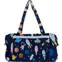 Big Set Cute Astronauts Space Planets Stars Aliens Rockets Ufo Constellations Satellite Moon Rover V Multi Function Bag View2