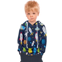 Big Set Cute Astronauts Space Planets Stars Aliens Rockets Ufo Constellations Satellite Moon Rover V Kids  Overhead Hoodie