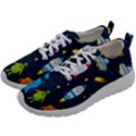 Big Set Cute Astronauts Space Planets Stars Aliens Rockets Ufo Constellations Satellite Moon Rover V Mens Athletic Shoes View2