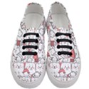 Cute Cat Chef Cooking Seamless Pattern Cartoon Women s Classic Low Top Sneakers View1