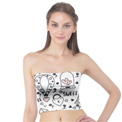 Big Collection With Hand Drawn Objects Valentines Day Tube Top by Bedest