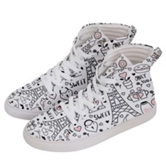 Big Collection With Hand Drawn Objects Valentines Day Men s Hi-top Skate Sneakers by Bedest